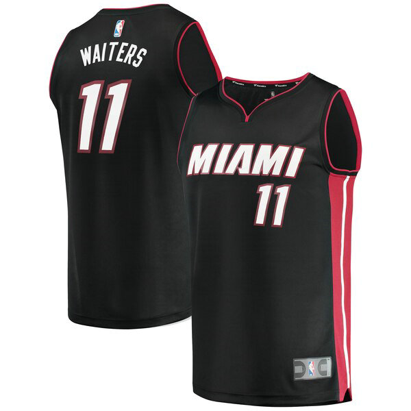 Maillot nba Miami Heat Icon Edition Homme Dion Waiters 11 Noir